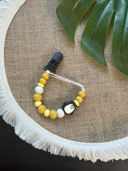 Penguin Dummy Clip & Teether