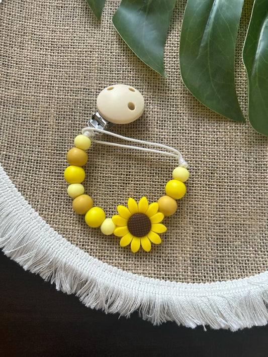 Sunflower Dummy Clip & Teether