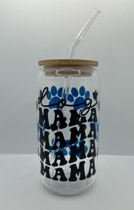 Dog Mama Glass Libbey Tumbler Cup