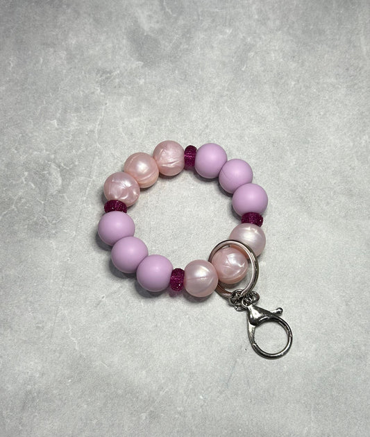 MINI Purple Pearl Wristlet Keychain 19mm