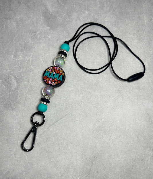 Blue Mama Lanyard