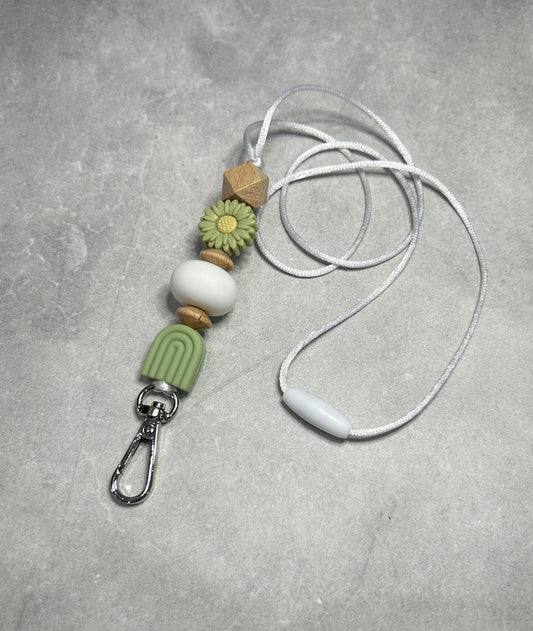 Sage Rainbow Lanyard