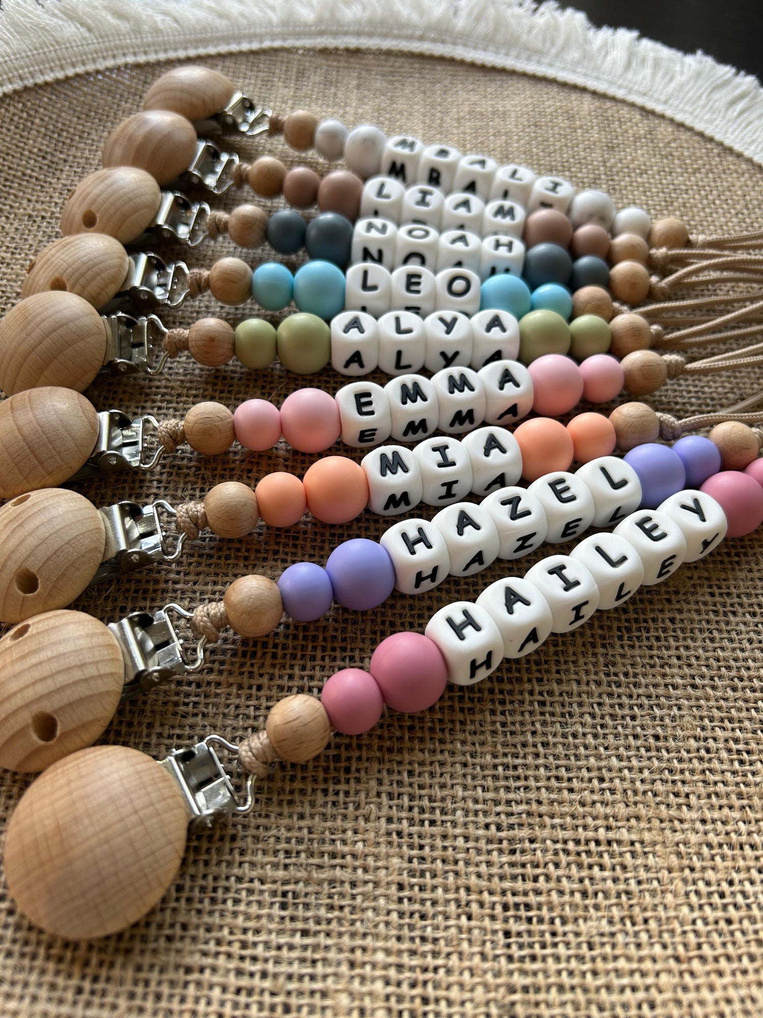 Personalised Dummy Clips & Teethers