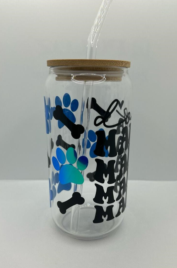 Dog Mama Glass Libbey Tumbler Cup